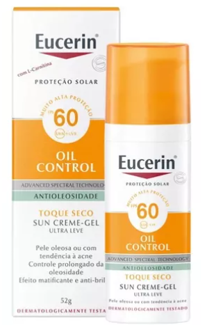 Protetor solar facial Sun Oil Control FPS 60 50ml Eucerin